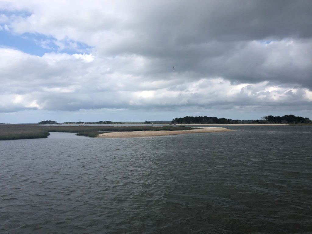 View from the free docks at Sisters Creek