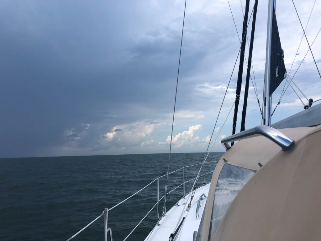 Following the storm off the coast of Georgia