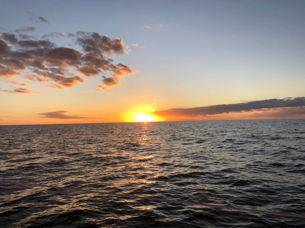 sunset at sea