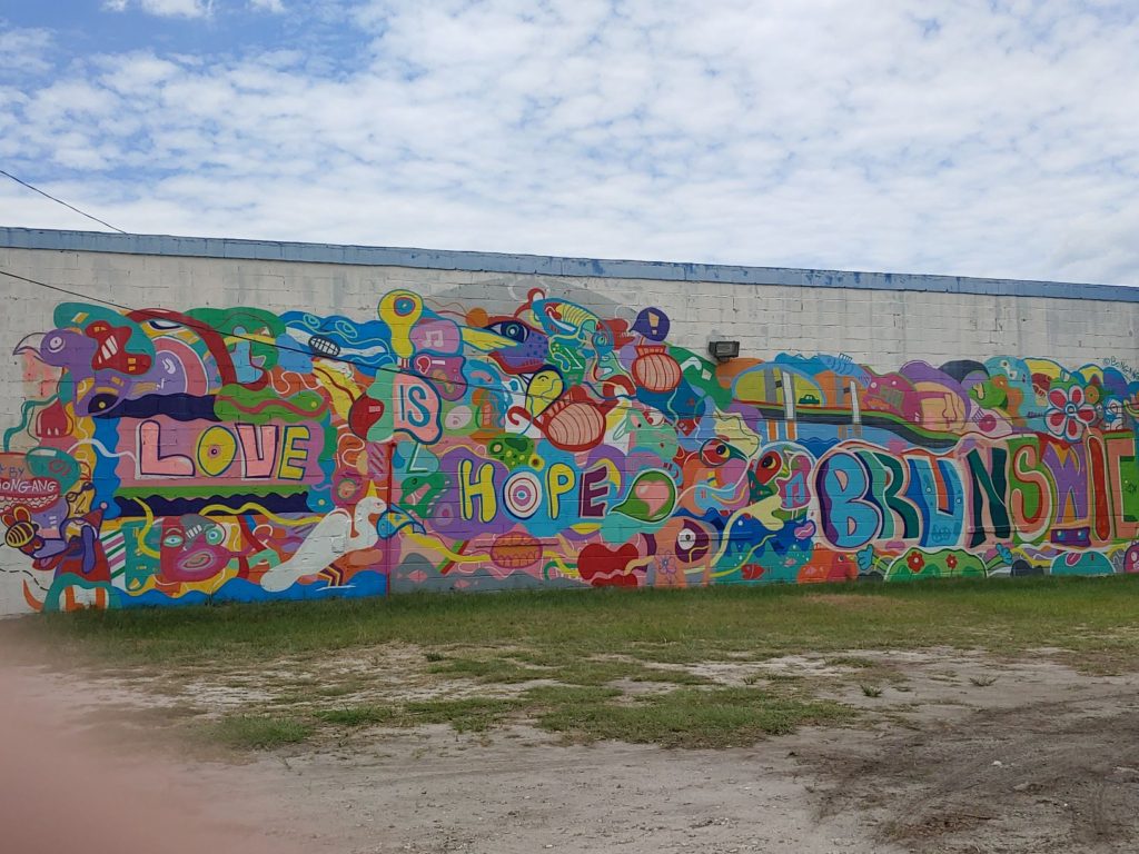 Kevin Bongang's mural Love is Hope