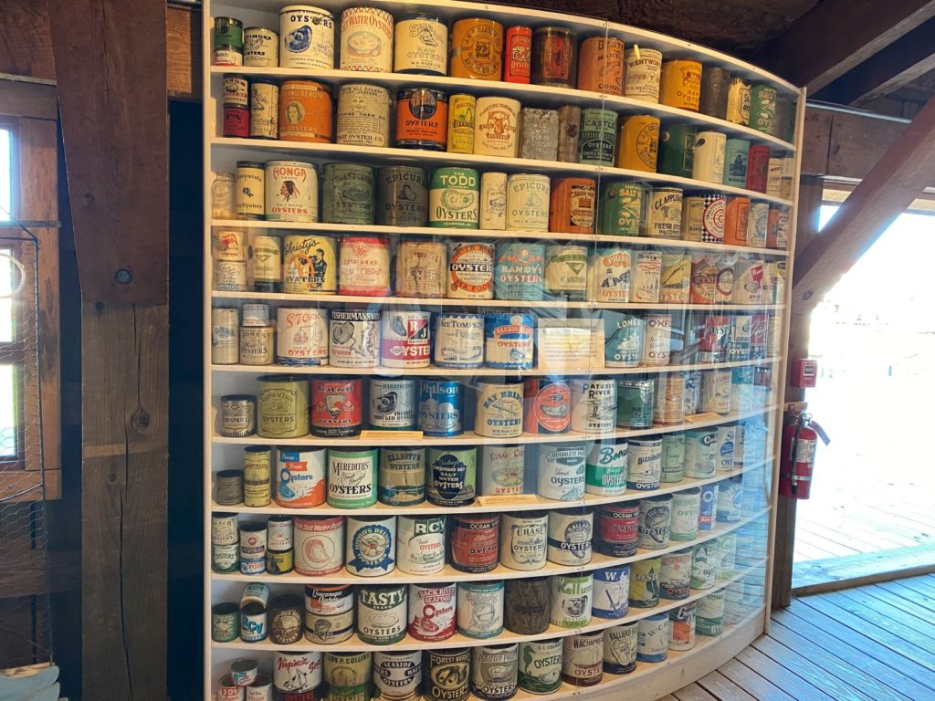 Tins of oysters, Chesapeake Bay maritime museum