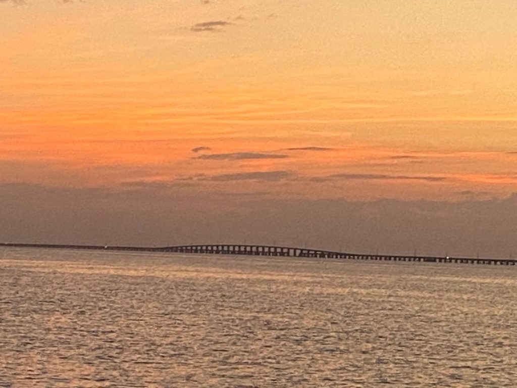 Seven Mile bridge at sunset, Marathon, FL